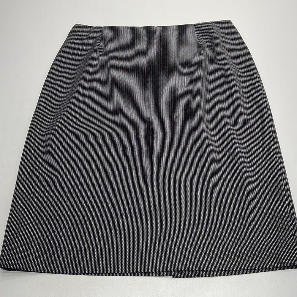 DANA BUCHMAN Women’s 12 Black Gray Wool Skirt